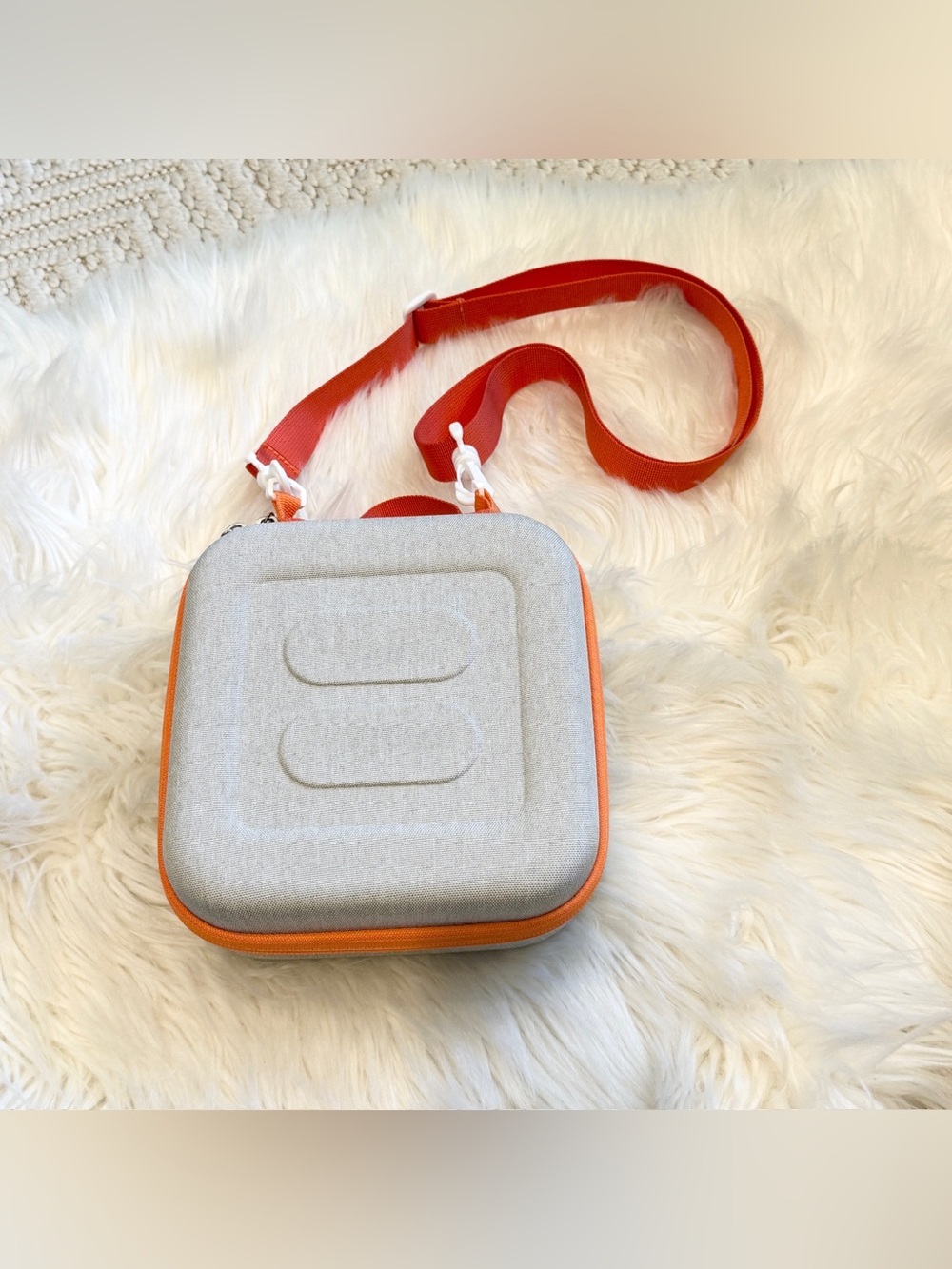 Kids Yoto Mini Player Hard Carrying Travel Case with Strap Orange/Gray